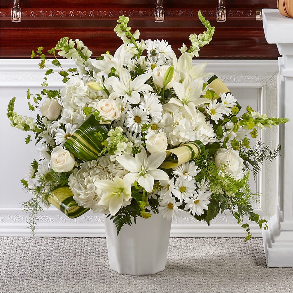 Thoughts of Tranquility Floor Basket – KIMBERLY'S FLORAL, Dallas PA