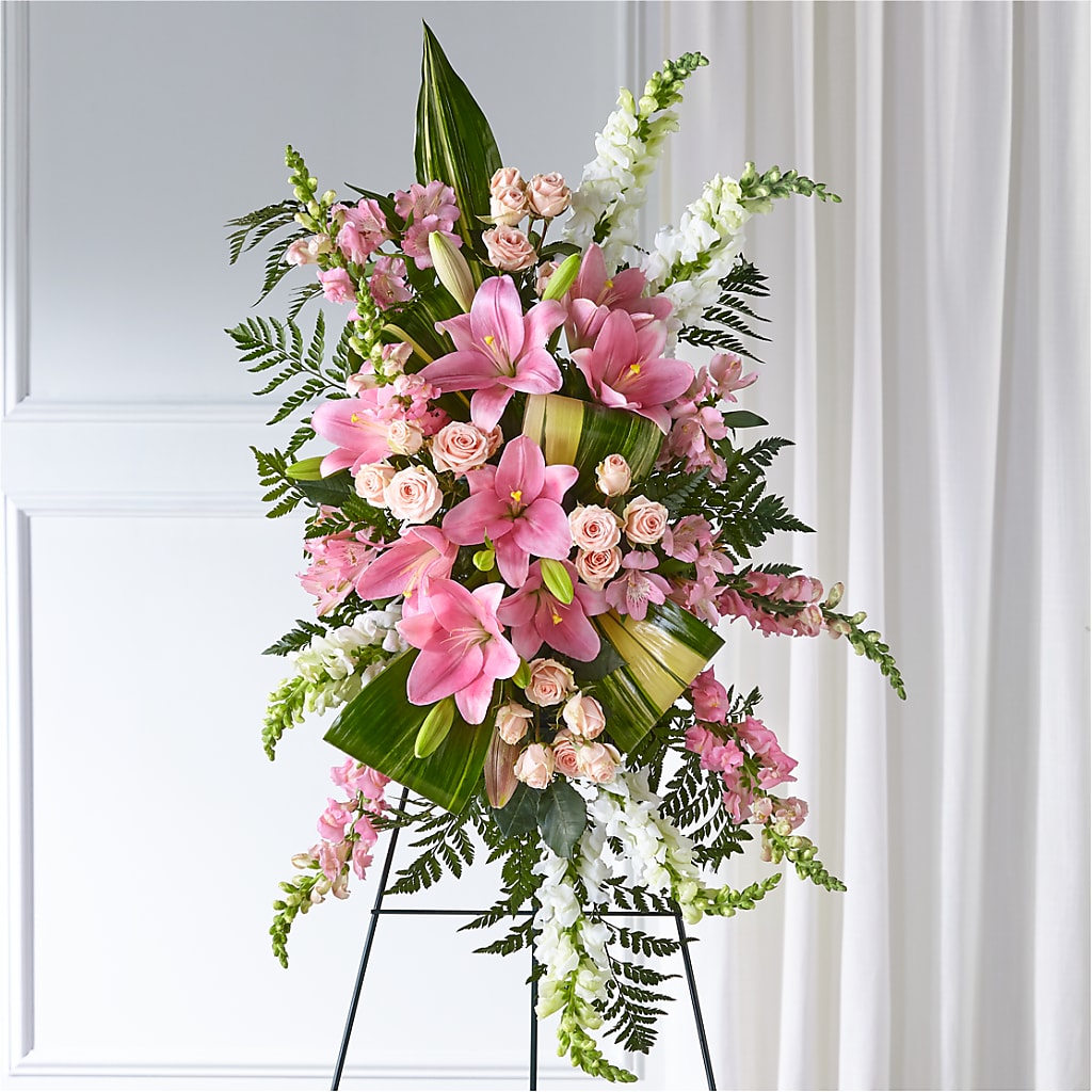 Elegant Embrace Standing Spray – KIMBERLY'S FLORAL, Dallas PA