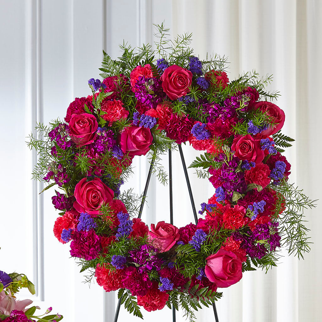 Calming Colors Wreath – KIMBERLY'S FLORAL, Dallas PA