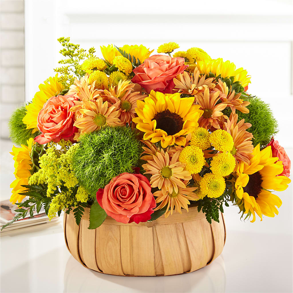 Harvest Sunflower Basket – KIMBERLY'S FLORAL, Dallas PA