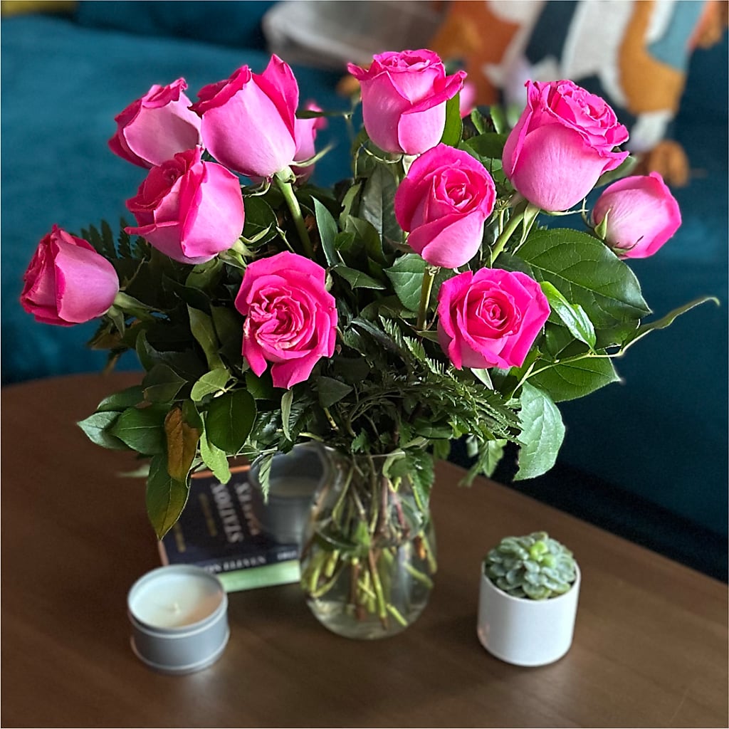 Long Stem Pink Rose Bouquet – KIMBERLY'S FLORAL, Dallas PA