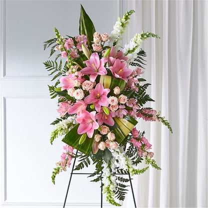 Elegant Embrace Standing Spray – KIMBERLY'S FLORAL, Dallas PA