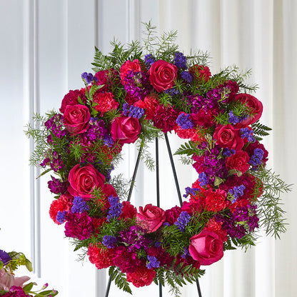 Calming Colors Wreath – KIMBERLY'S FLORAL, Dallas PA