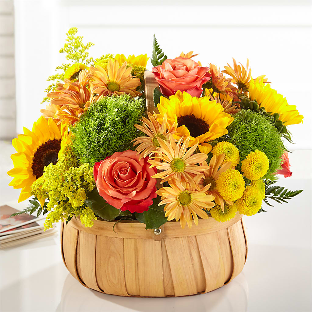 Harvest Sunflower Basket – KIMBERLY'S FLORAL, Dallas PA